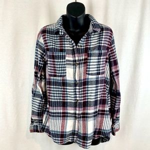 NWT Passport plaid button up shirt , size Medium